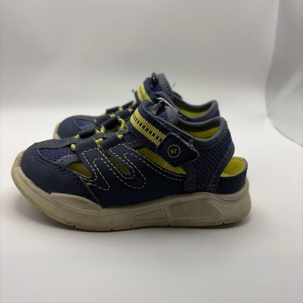 Stride Rite Flynn Sneaker Sandal Toddler Boys 6M Navy